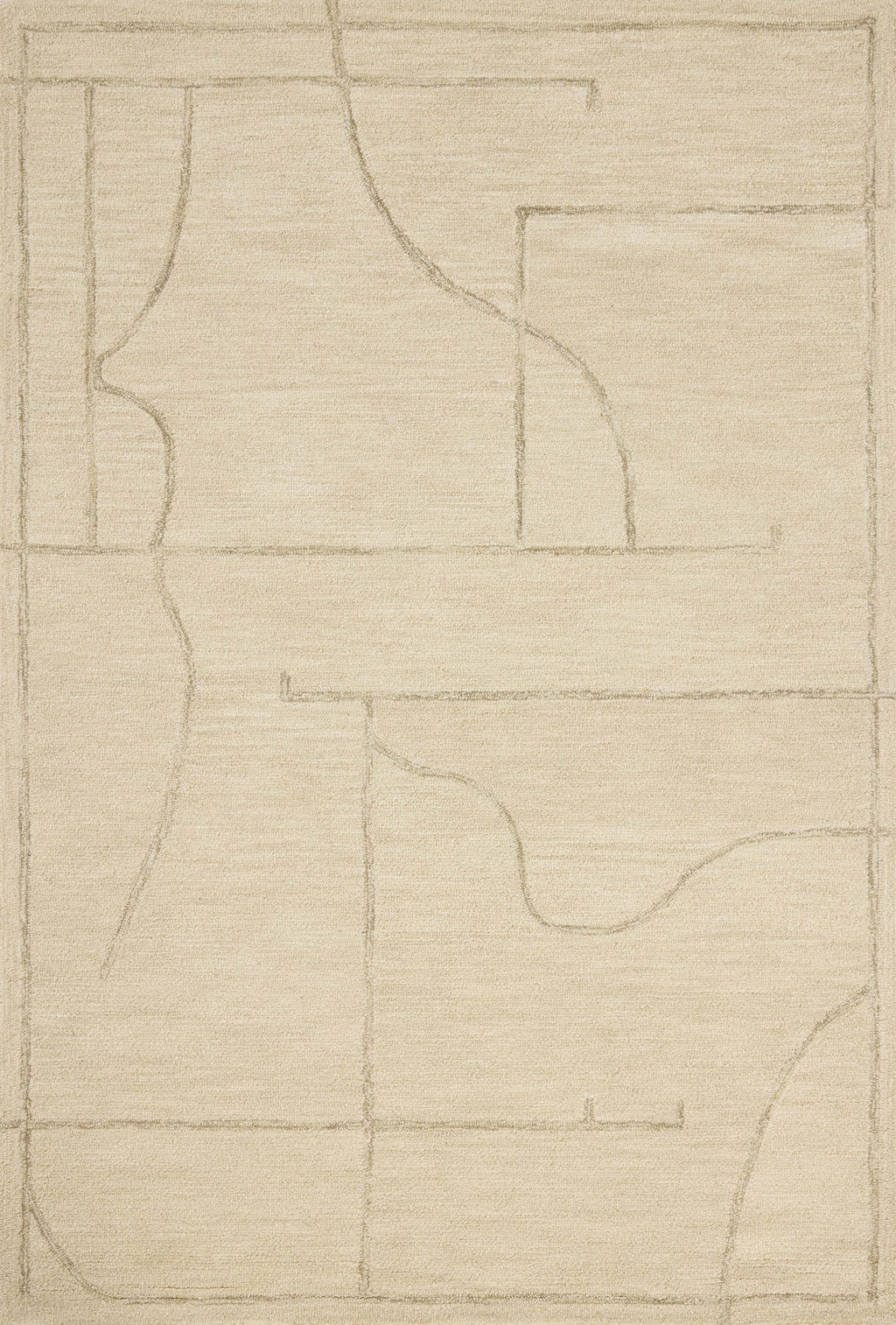 Jeremiah Brent x Loloi Barrow Ivory / Taupe 9'-3" x 13' Area Rug - BAR-05 - 9'-3" x 13'