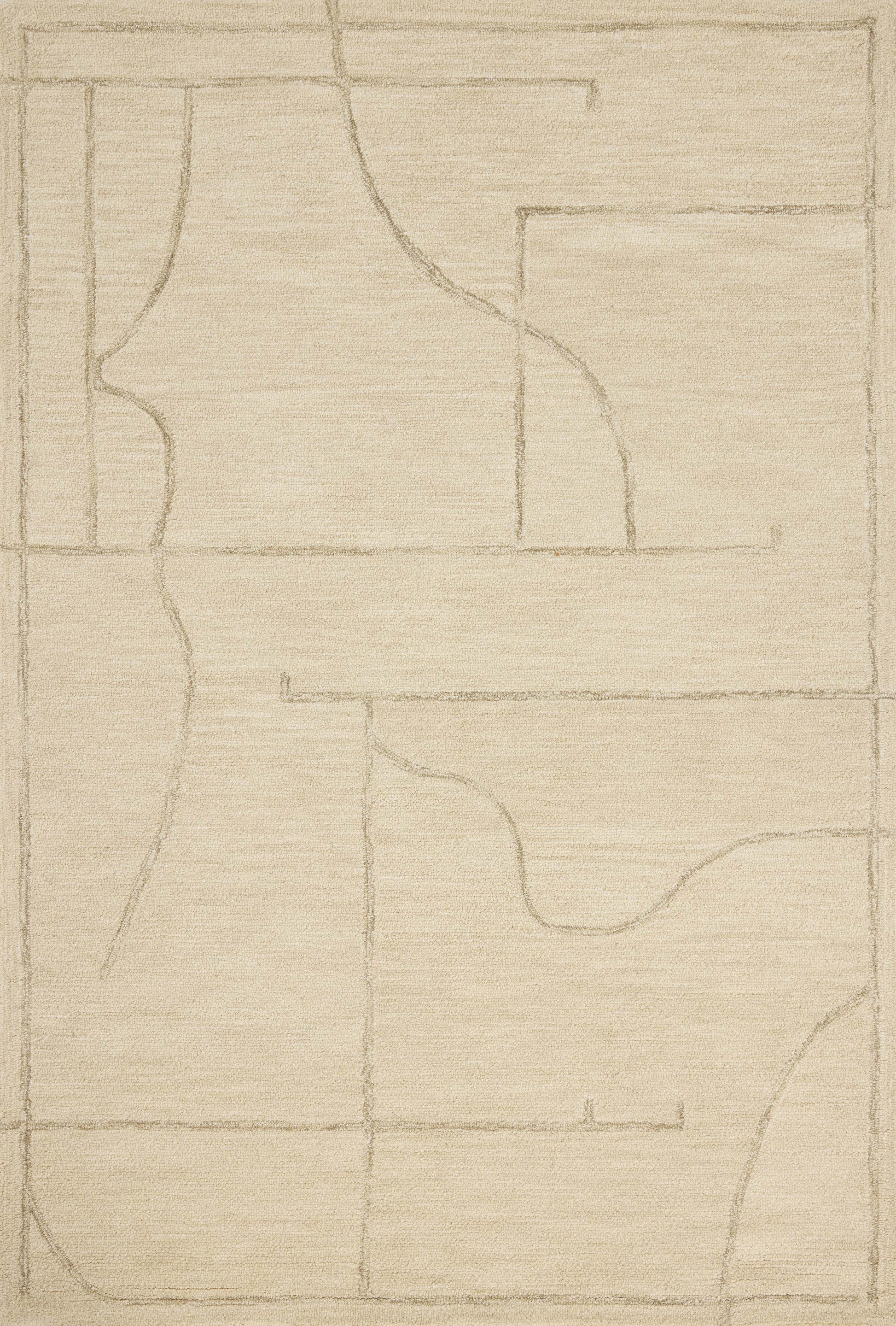 Jeremiah Brent x Loloi Barrow Ivory / Taupe 9'-3" x 13' Area Rug - BAR-05 - 9'-3" x 13'