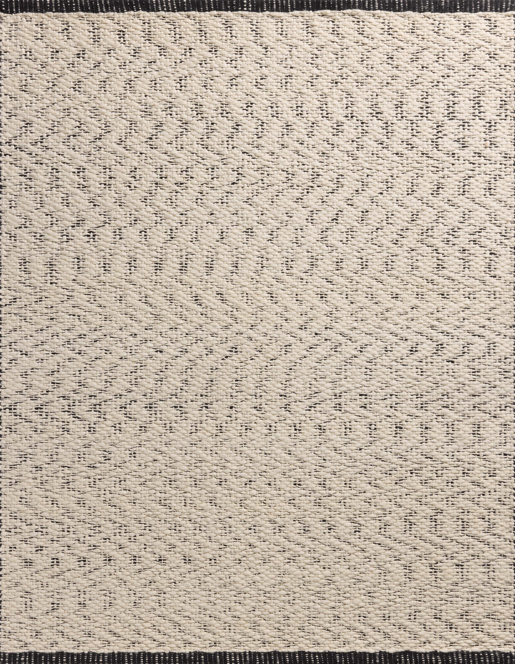 Magnolia Home by Joanna Gaines x Loloi Betty Ivory / Black 11'-6" x 15' Area Rug - BET-01 - 11'-6" x 15'