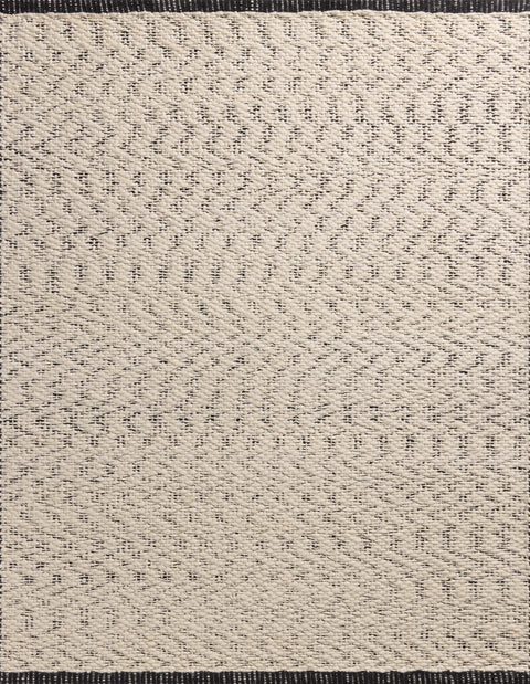 Magnolia Home by Joanna Gaines x Loloi Betty Ivory / Black 11'-6" x 15' Area Rug - BET-01 - 11'-6" x 15'