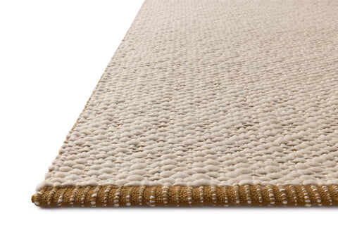 Magnolia Home by Joanna Gaines x Loloi Betty Ivory / Spice 11'-6" x 15' Area Rug - BET-01 - 11'-6" x 15'