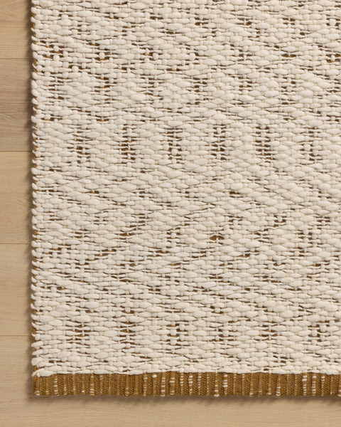 Magnolia Home by Joanna Gaines x Loloi Betty Ivory / Spice 11'-6" x 15' Area Rug - BET-01 - 11'-6" x 15'