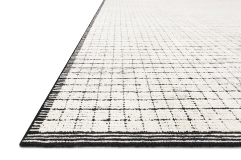 Beverly Ivory / Black 9'-6" x 13'-6" Area Rug - BEV-01 - 9'-6" x 13'-6"