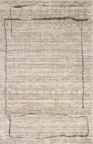 Jeremiah Brent x Loloi Bleecker Natural / Charcoal 9'-2" x 13' Area Rug - BLE-05 - 9'-2" x 13'
