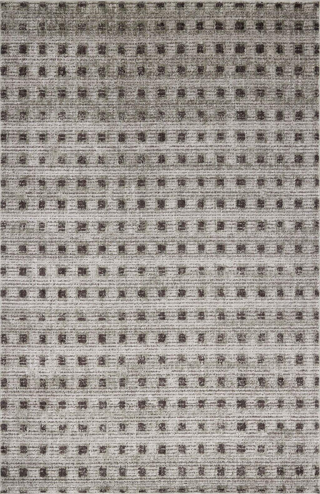 Jeremiah Brent x Loloi Bleecker Silver / Charcoal 4'-0" x 6'-0" Accent Rug - BLE-06 - 4'-0" x 6'-0"