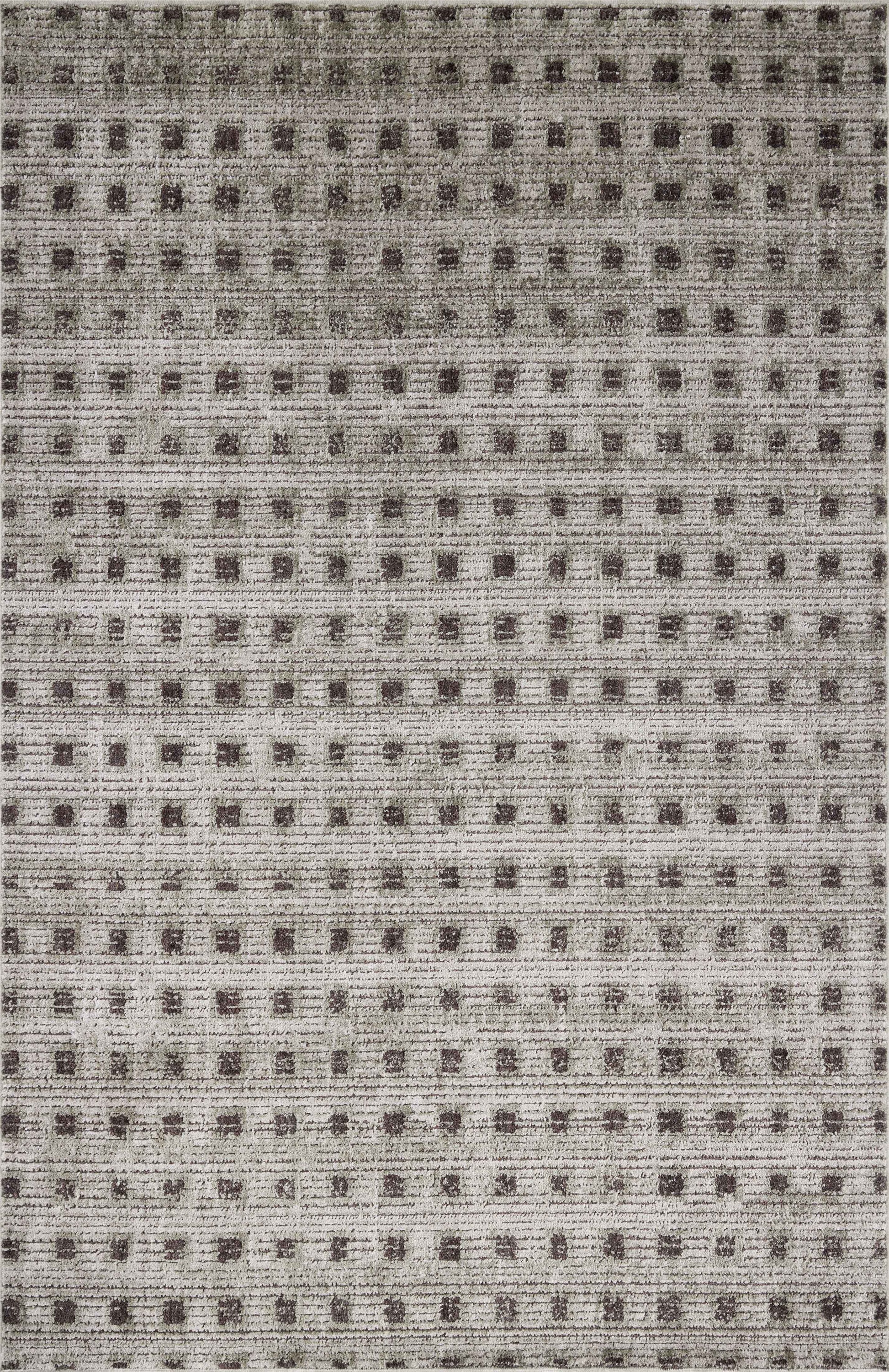 Jeremiah Brent x Loloi Bleecker Silver / Charcoal 4'-0" x 6'-0" Accent Rug - BLE-06 - 4'-0" x 6'-0"