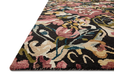 Belladonna Black / Berry 8'-6" x 11'-6" Area Rug - BLM-01 - 8'-6" x 11'-6"