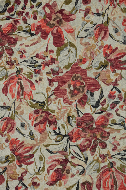 Belladonna Ivory / Raspberry 8'-6" x 11'-6" Area Rug - BLM-01 - 8'-6" x 11'-6"