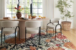 Belladonna Ivory / Lagoon Rug