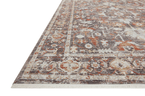 Bonney Charcoal / Spice 11'-6" x 15'-5" Area Rug - BNY-07 - 11'-6" x 15'-5"