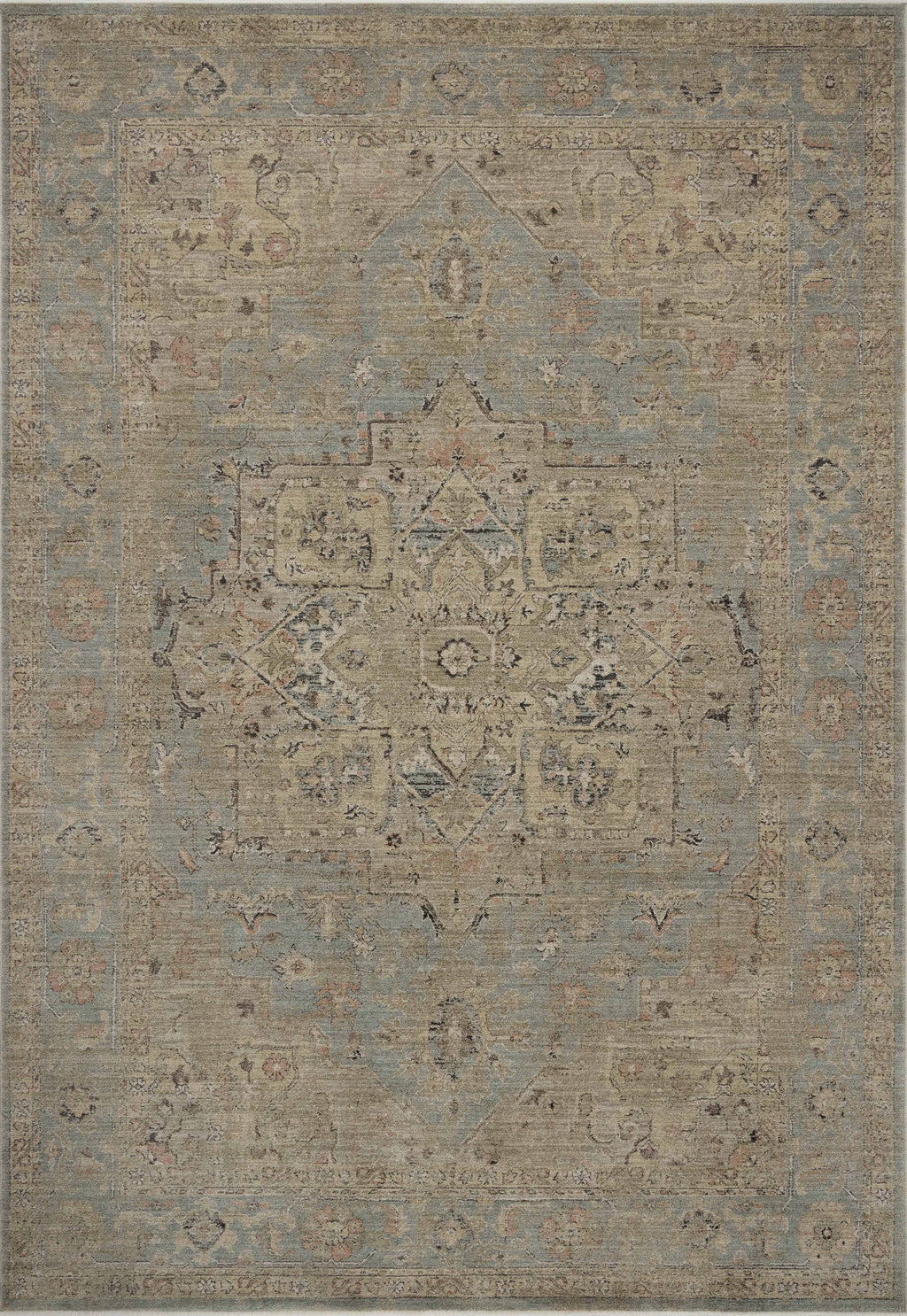 Briar Sky / Moss 13'-0" x 15'-9" Area Rug - BRR-01 - 13'-0" x 15'-9"