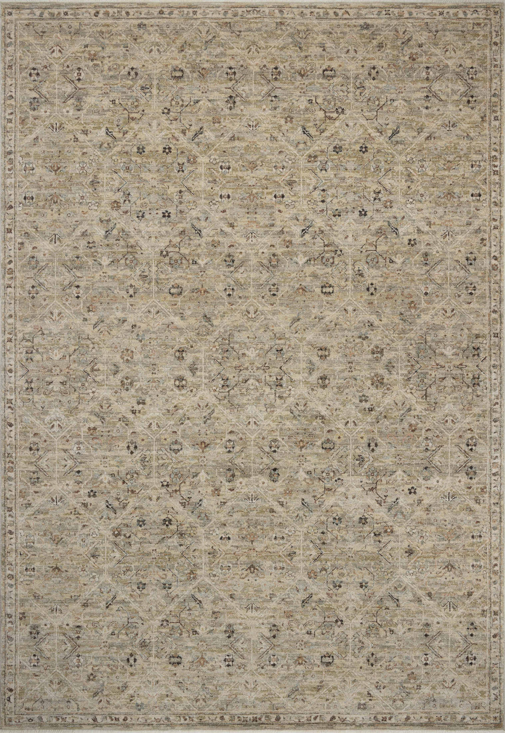 Briar Silver / Moss 13'-0" x 15'-9" Area Rug - BRR-03 - 13'-0" x 15'-9"