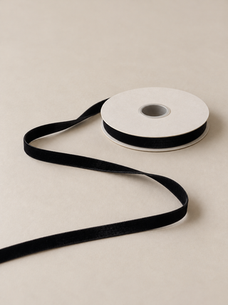 Black Velvet Thin Ribbon