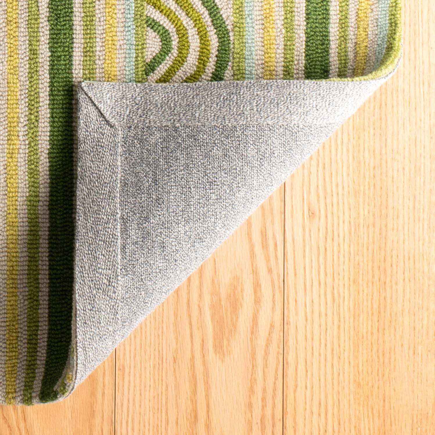 Button Olive Hand Micro Hooked Wool Rug - DA1995 - 10x14