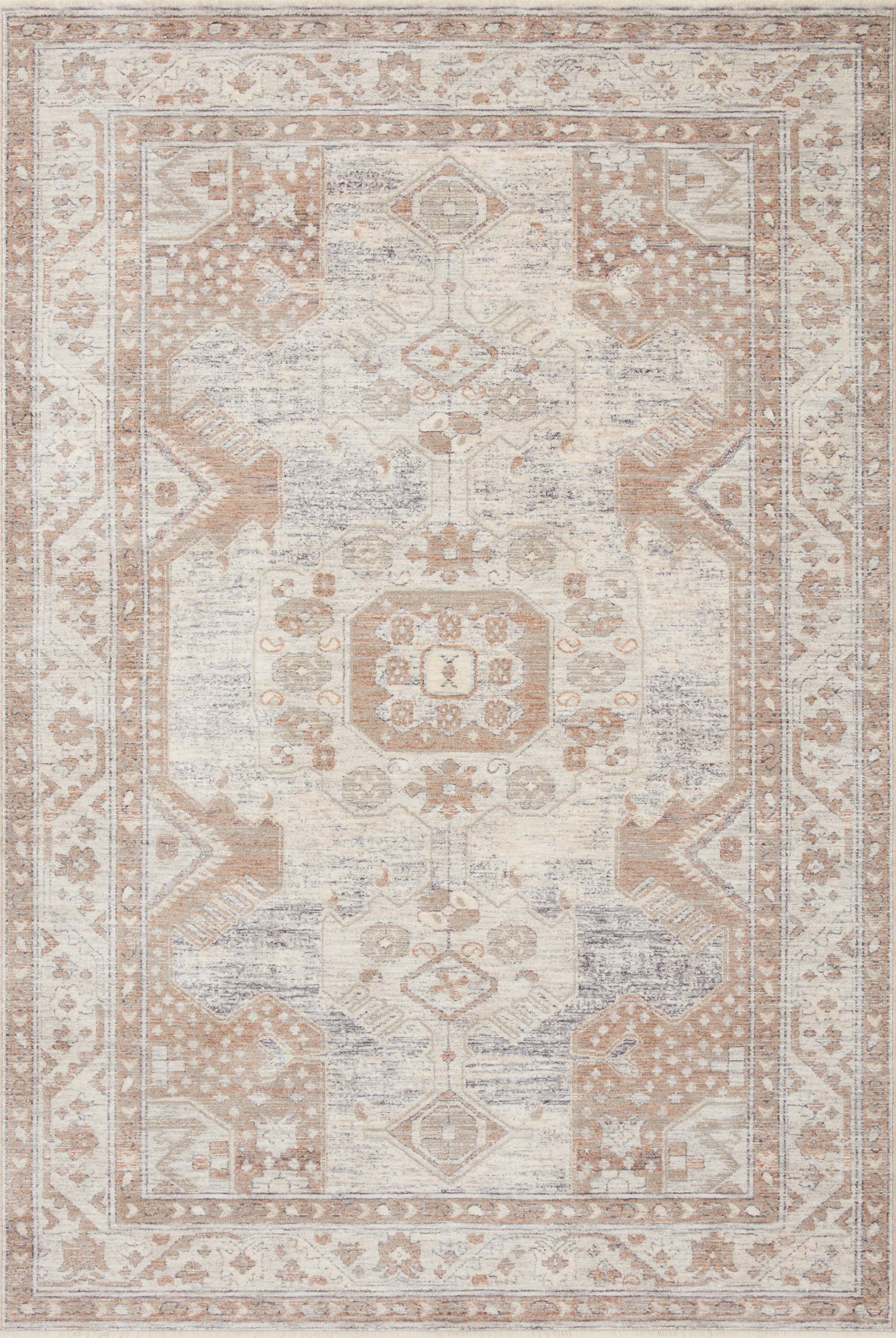Magnolia Home By Joanna Gaines x Loloi Carlisle Ivory / Taupe 11'-6" x 15'-7" Area Rug - CAR-01 - 11'-6" x 15'-7"