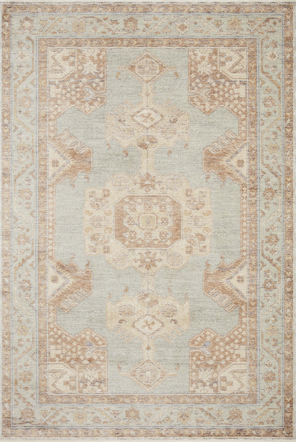 Magnolia Home By Joanna Gaines x Loloi Carlisle Seafoam / Taupe 11'-6" x 15'-7" Area Rug - CAR-01 - 11'-6" x 15'-7"