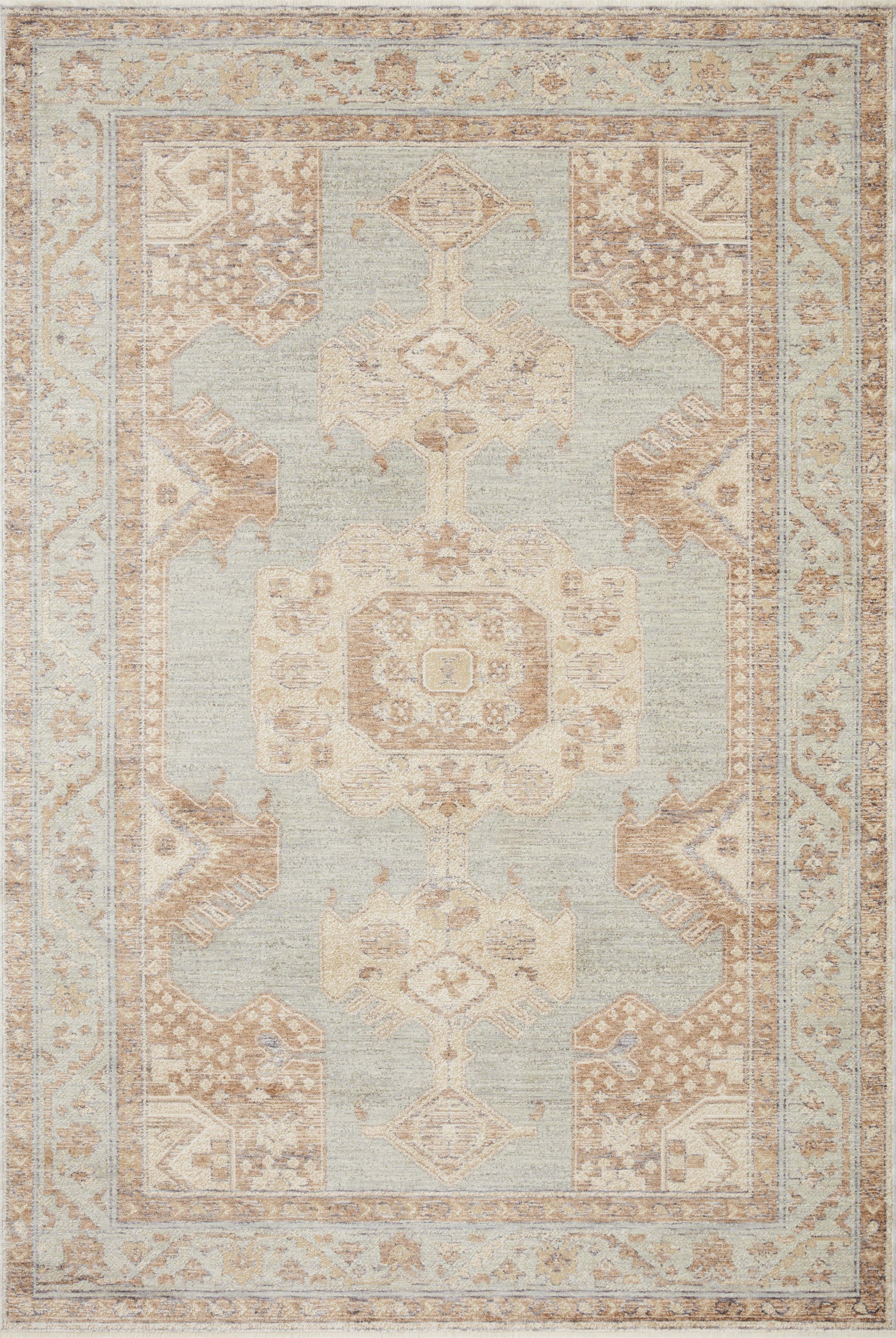 Magnolia Home By Joanna Gaines x Loloi Carlisle Seafoam / Taupe 11'-6" x 15'-7" Area Rug - CAR-01 - 11'-6" x 15'-7"