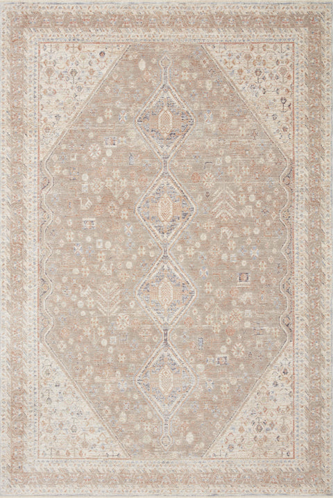 Magnolia Home By Joanna Gaines x Loloi Carlisle Taupe / Ivory 11'-6" x 15'-7" Area Rug - CAR-03 - 11'-6" x 15'-7"