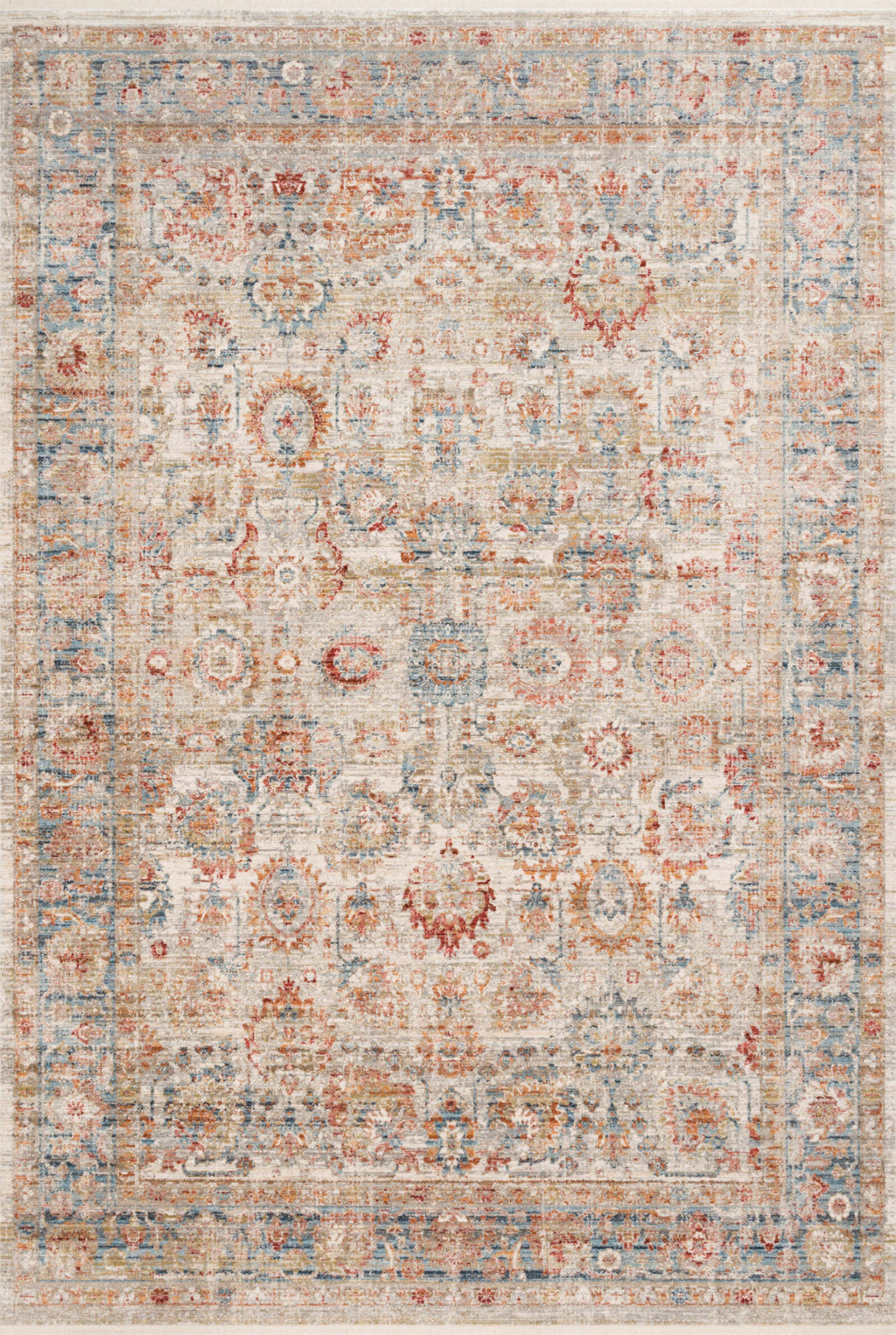 Claire Ivory / Ocean 11'-6" x 15'-7" Area Rug - CLE-02 - 11'-6" x 15'-7"
