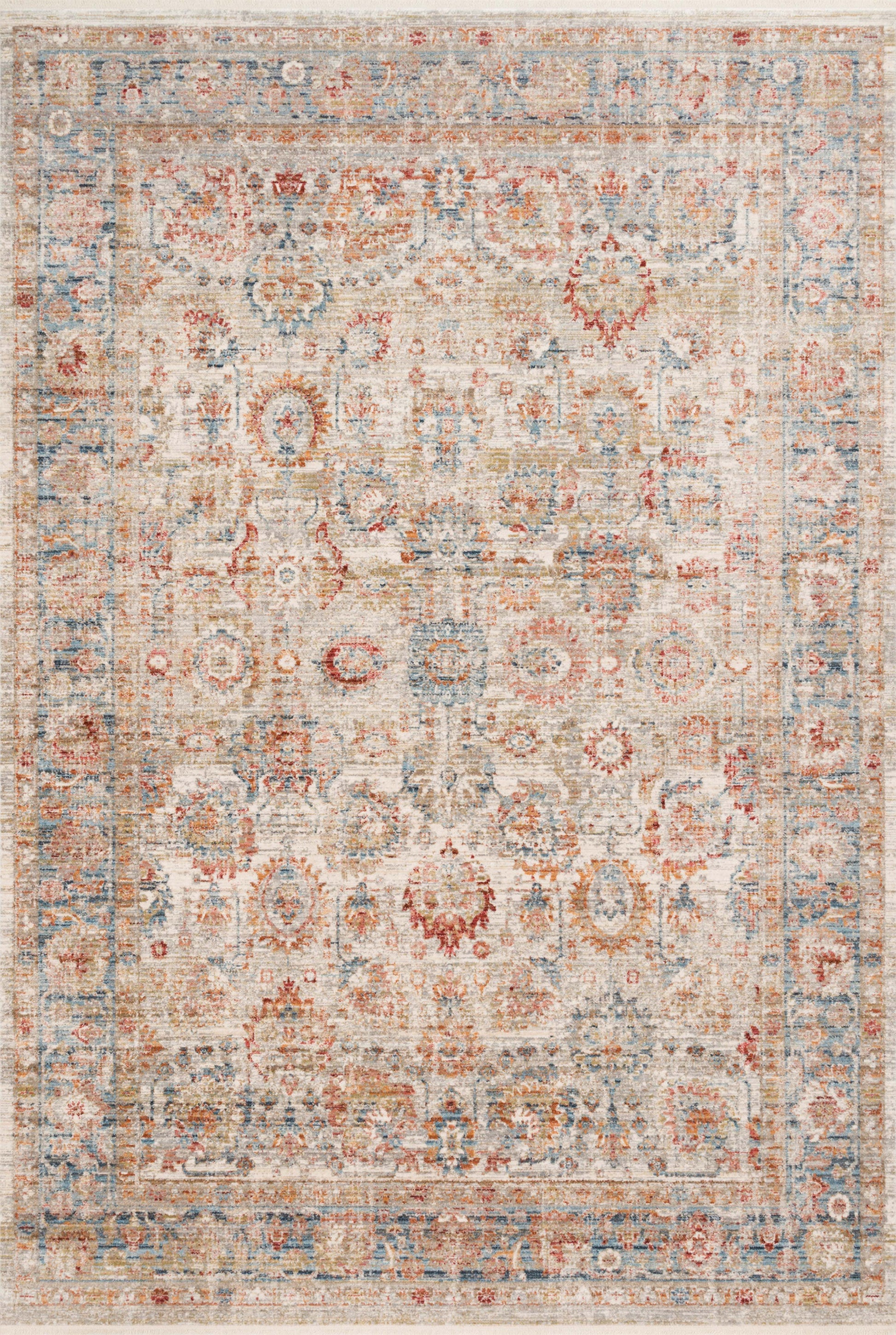 Claire Ivory / Ocean 11'-6" x 15'-7" Area Rug - CLE-02 - 11'-6" x 15'-7"