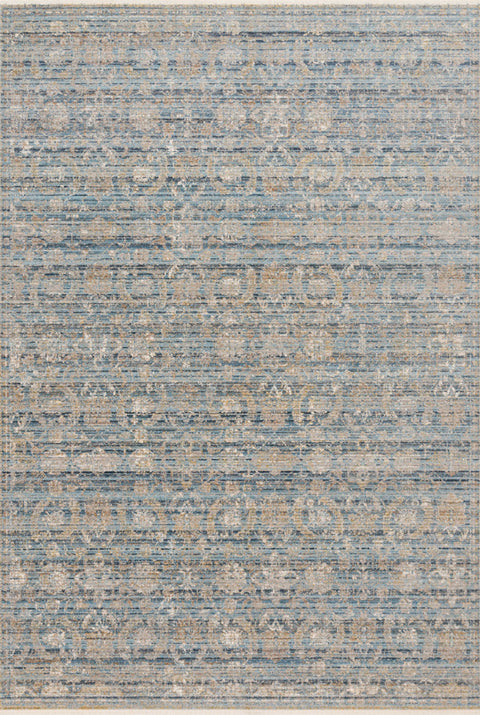 Claire Ocean / Gold 11'-6" x 15'-7" Area Rug - CLE-03 - 11'-6" x 15'-7"