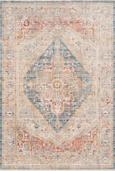 Claire Blue / Multi 11'-6" x 15'-7" Area Rug - CLE-04 - 11'-6" x 15'-7"