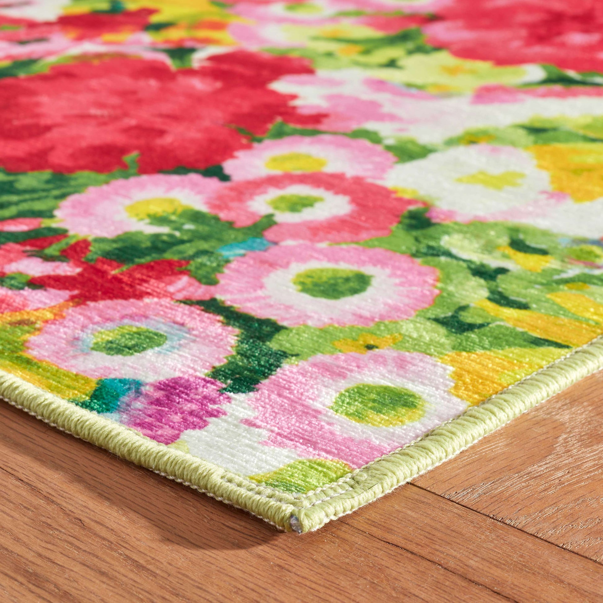 Chamomile Cluster Multi Machine Washable Rug - DA2166 - 8x10