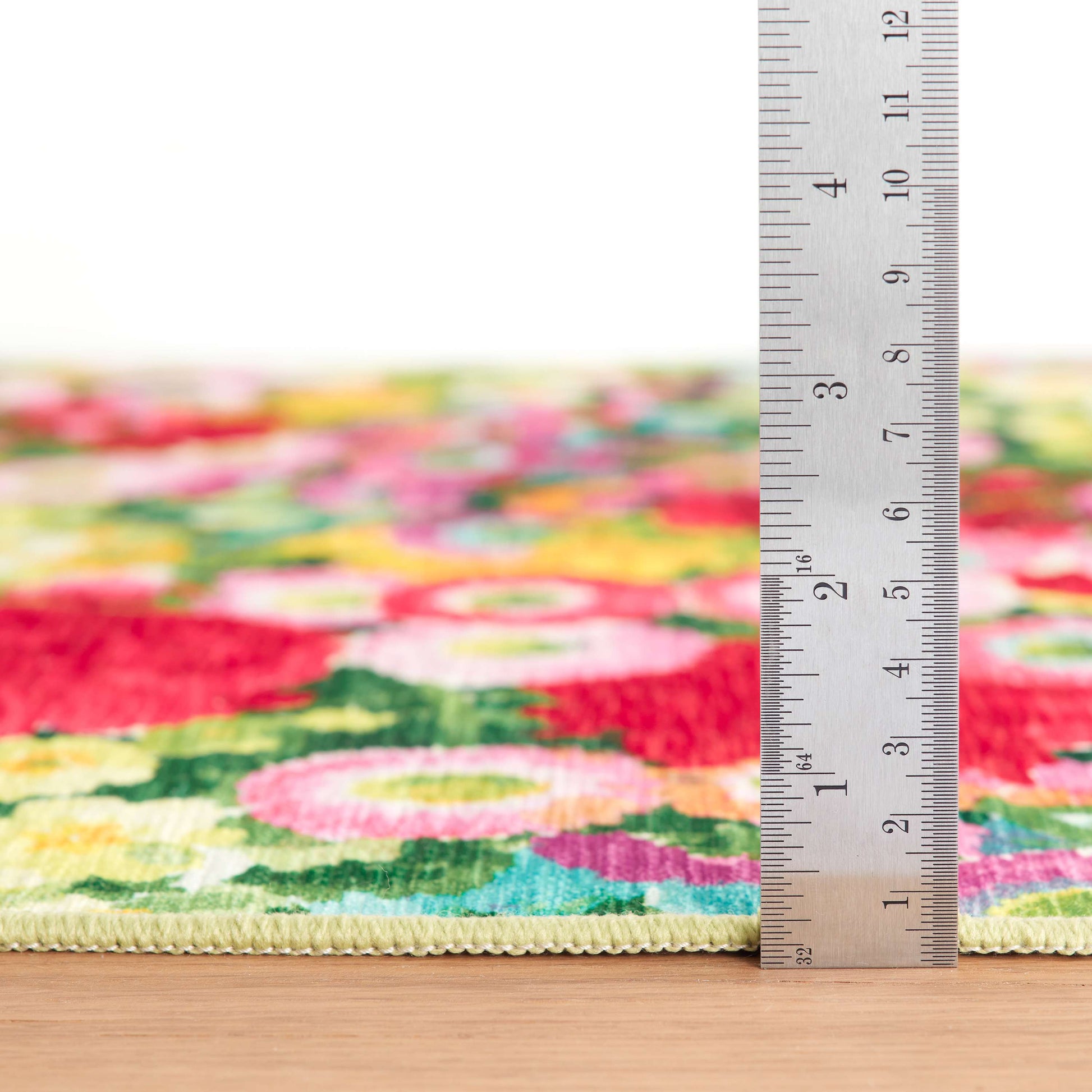Chamomile Cluster Multi Machine Washable Rug - DA2166 - 8x10