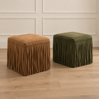 Delilah Fringe Ottomans