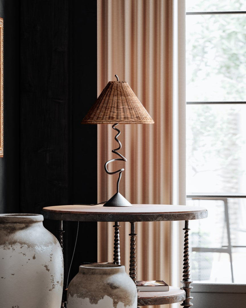 Iron Twist Lamp