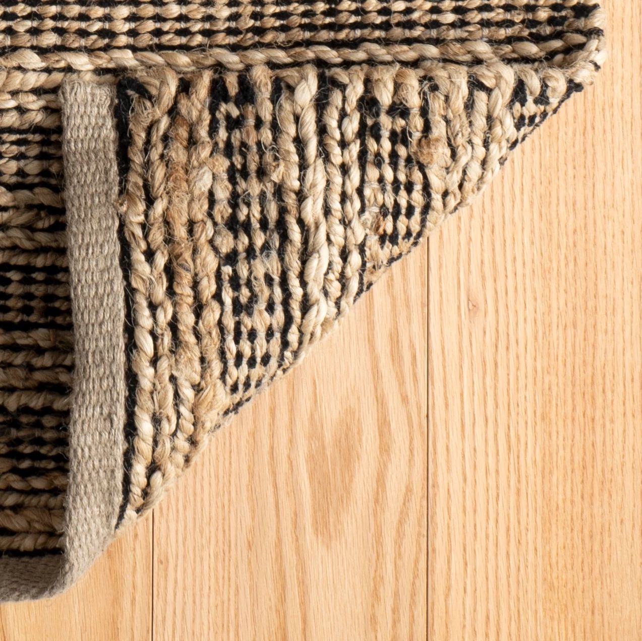 Simba Black Handwoven Jute Rug - DA1016 - 10x14