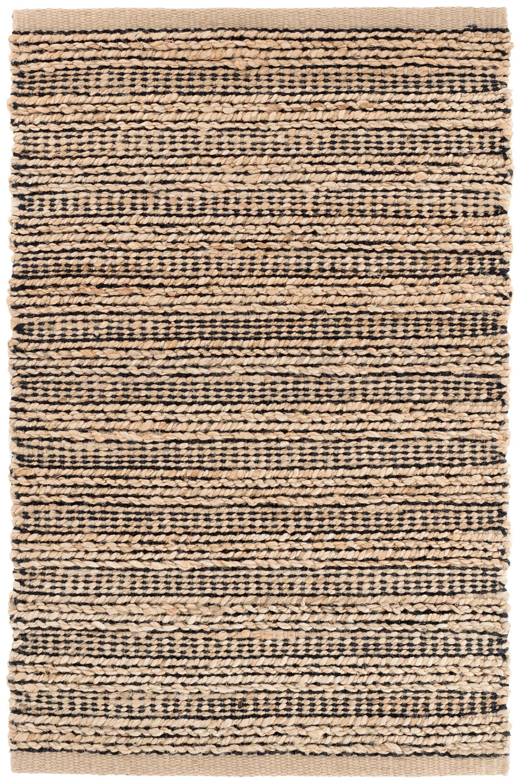 Simba Black Handwoven Jute Rug - DA1016 - 10x14