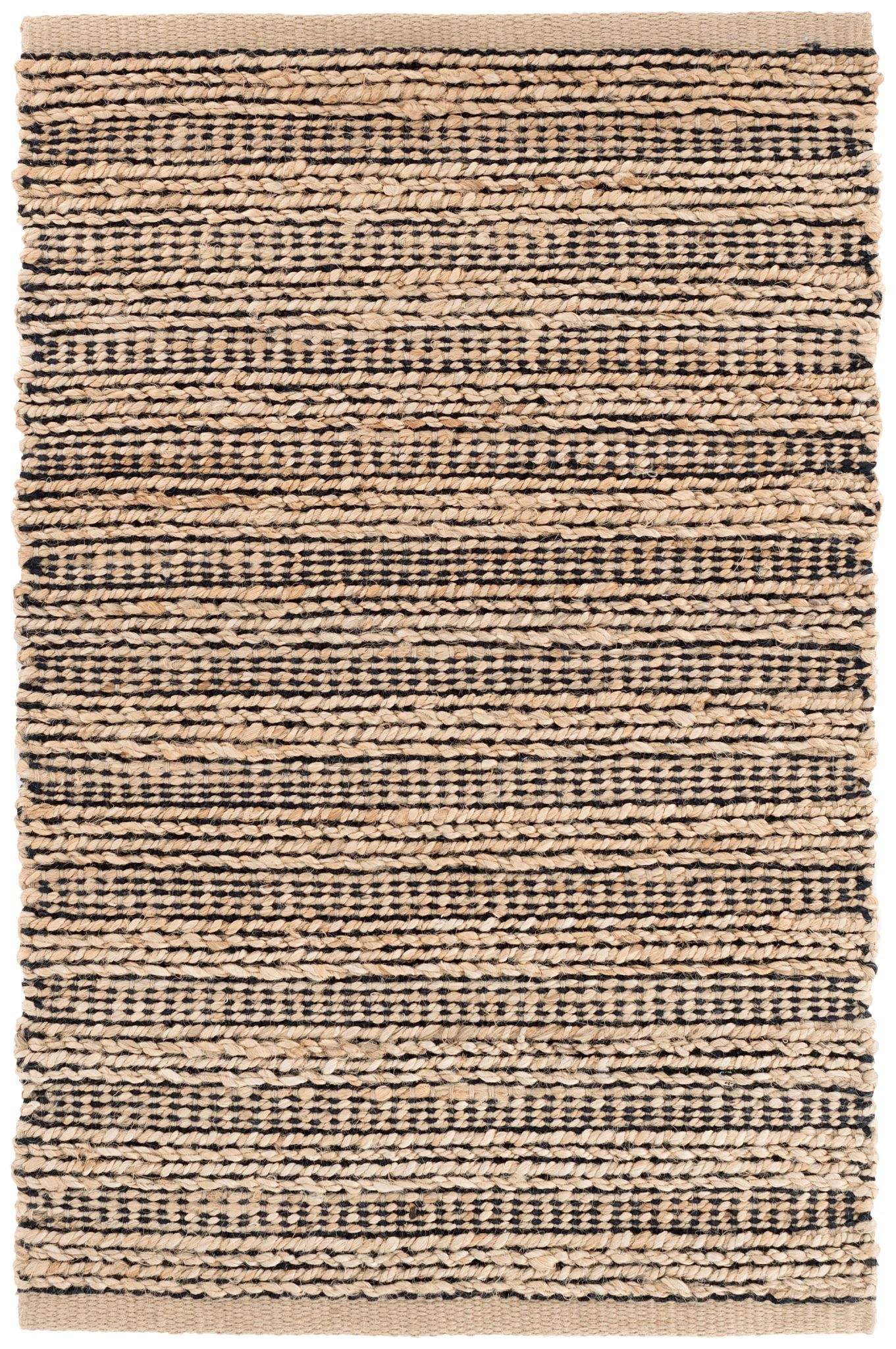 Simba Black Handwoven Jute Rug - DA1016 - 10x14