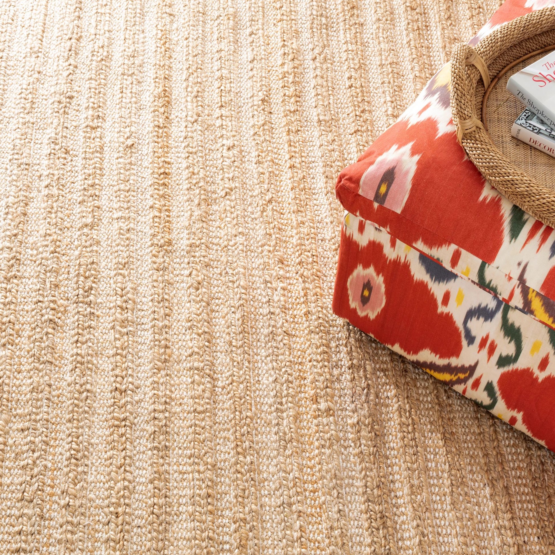 Simba Ivory Handwoven Jute Rug - DA1017 - 10x14