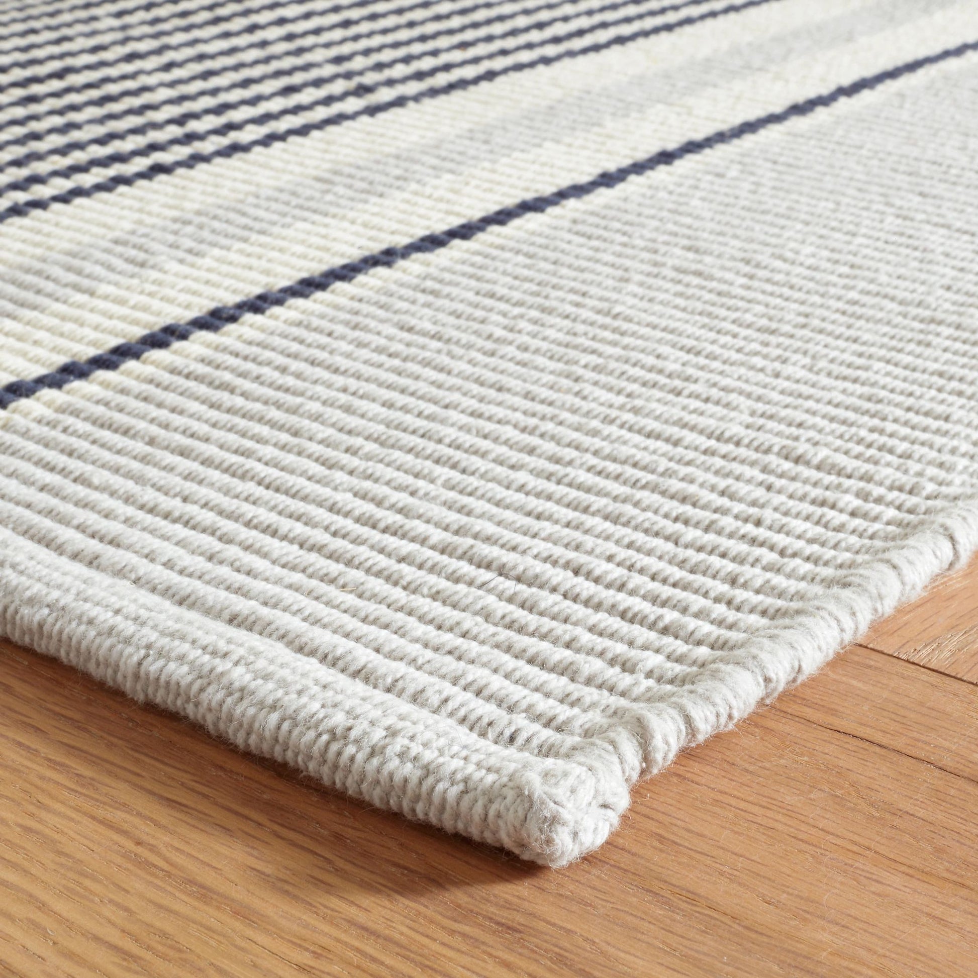 Gunner Stripe Handwoven Cotton Rug - DA1020 - Runner-2.5x12