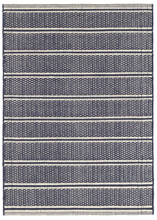 Archer Navy Handwoven Cotton Rug - DA1021 - Runner-2.5x12