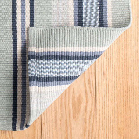 Barbados Stripe Handwoven Cotton Rug - DA1024 - Runner-2.5x12