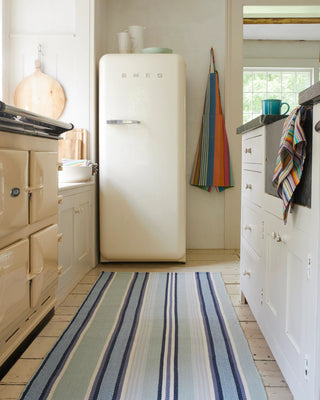 Barbados Stripe Handwoven Cotton Rug - DA1024 - Runner-2.5x12