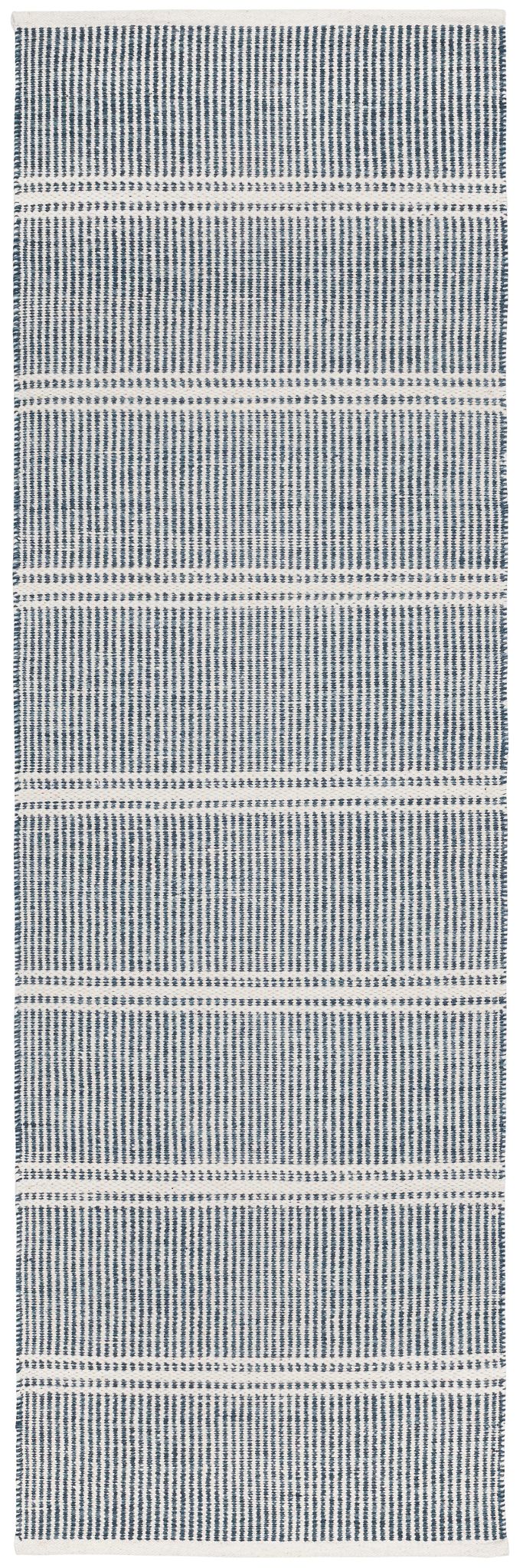 Malta Blue Handwoven Wool Rug - DA1026 - Runner-2.5x8