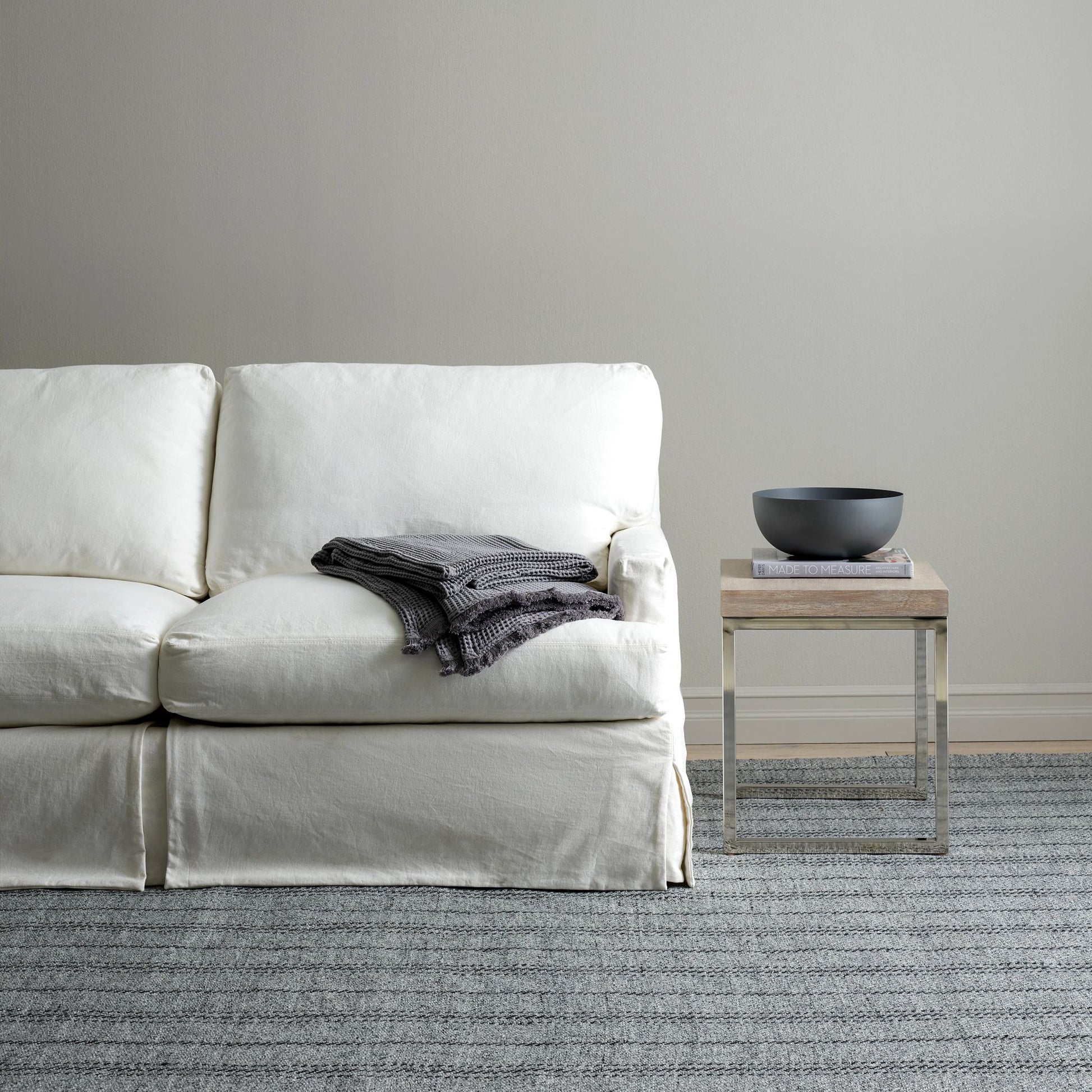 Melange Stripe Grey/Black Handwoven Indoor/Outdoor Rug - DA1028 - 10x14
