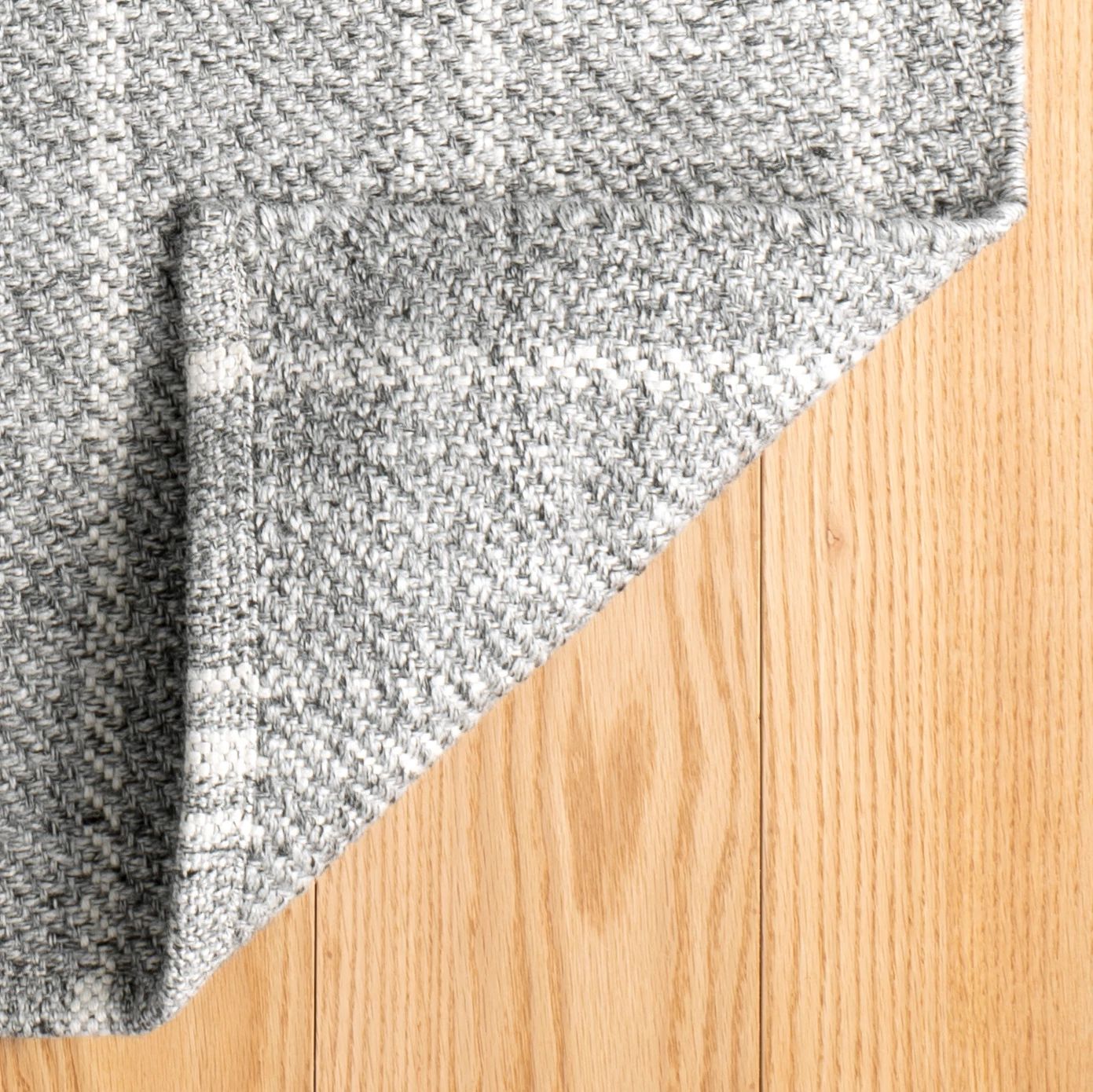 Melange Stripe Grey/Ivory Handwoven Indoor/Outdoor Rug - DA1029 - 10x14