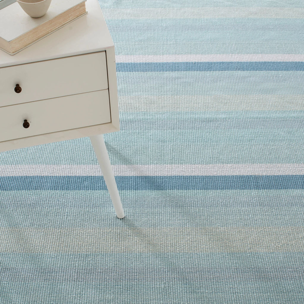 Shore Stripe Handwoven Cotton Rug - DA1088 - Runner-2.5x12