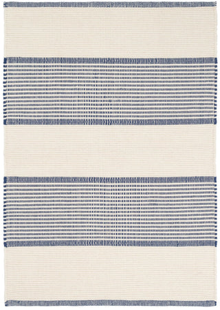 La Mirada Navy Handwoven Cotton Rug - DA1150 - 10x14