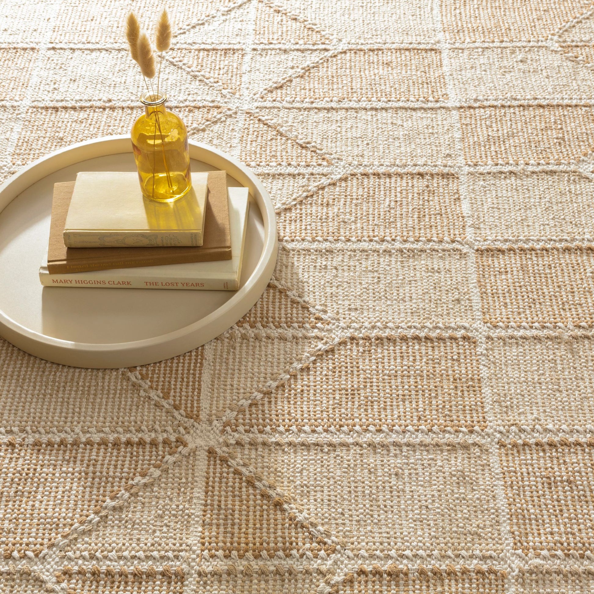 Ojai Wheat Hand Loom Knotted Cotton Rug - DA1168 - 10x14
