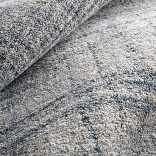 Harris Blue/Ivory Hand Micro Hooked Wool Rug - DA1183 - 10x14