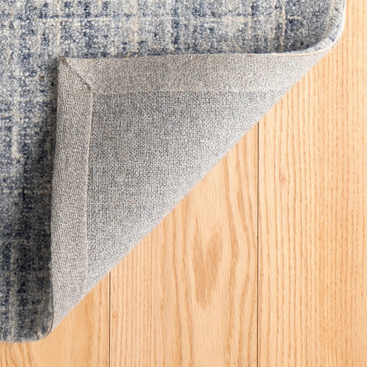 Harris Blue/Ivory Hand Micro Hooked Wool Rug - DA1183 - 10x14