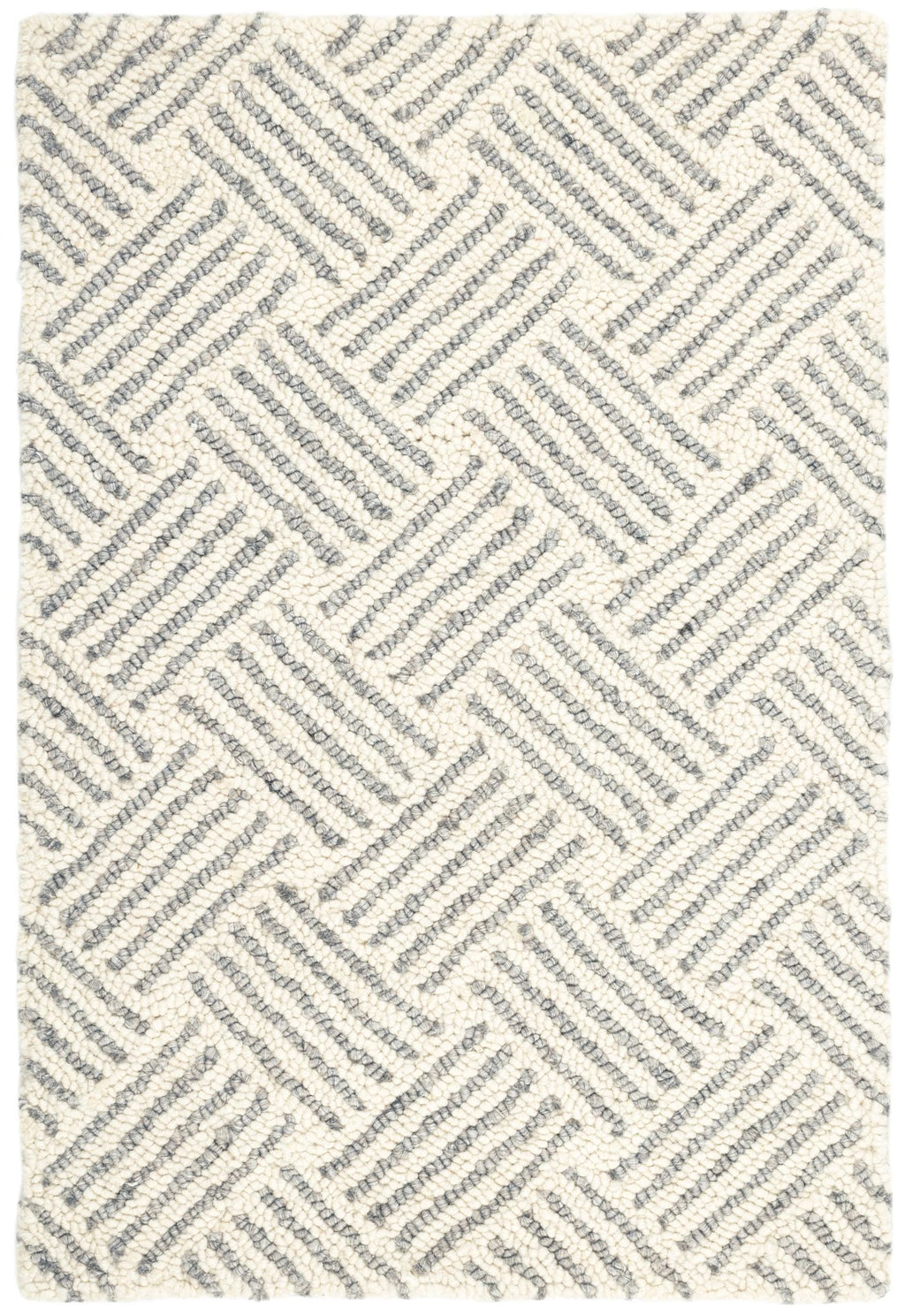 Layers Grey Hand Hooked Wool Rug - DA1188 - 10x14