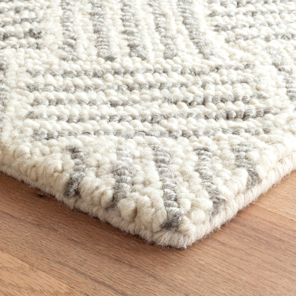 Layers Grey Hand Hooked Wool Rug - DA1188 - 10x14