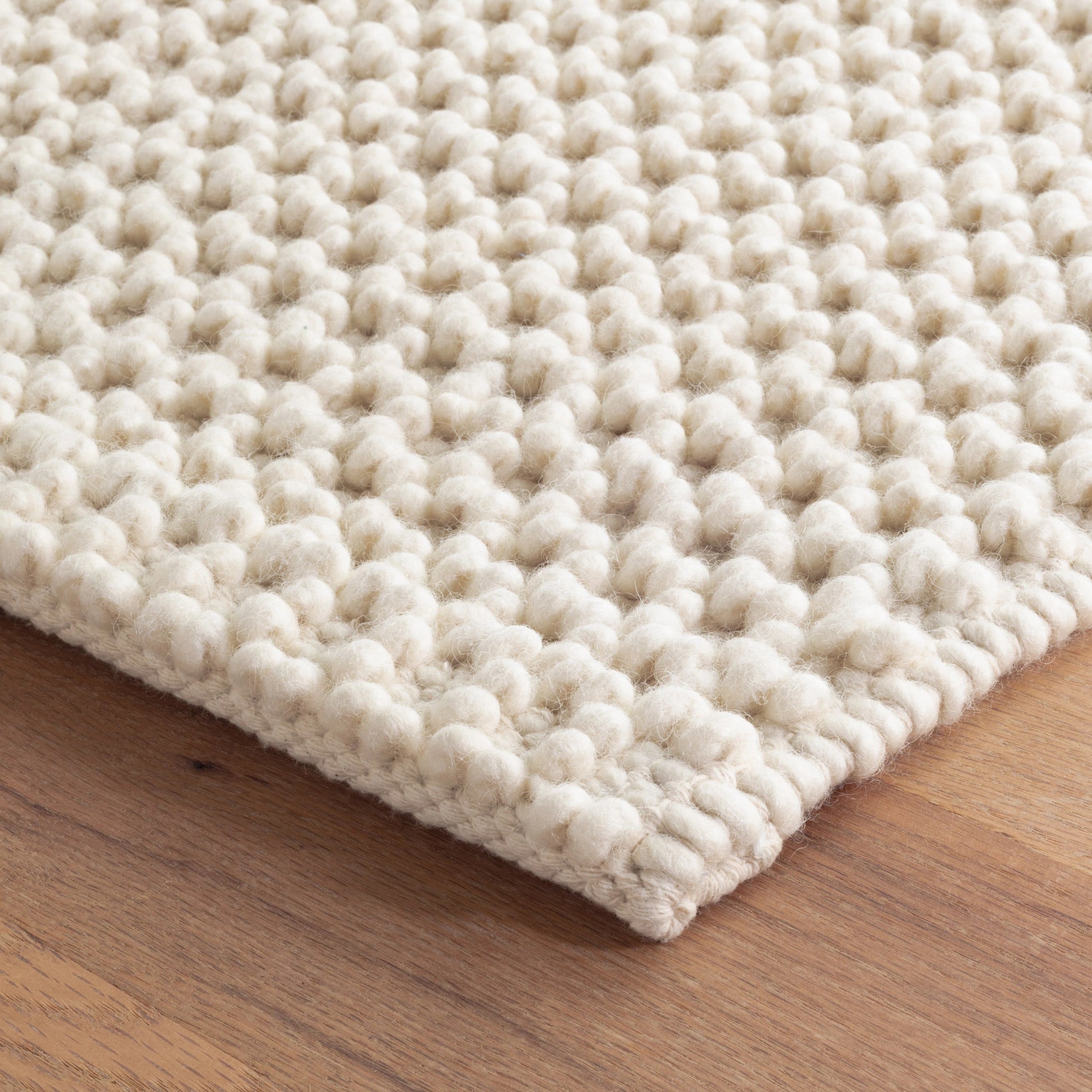 Hooper Ivory Handwoven Wool Rug - DA1189 - 10x14