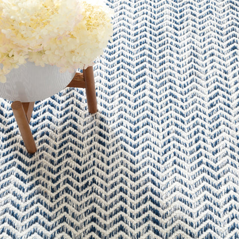 Coastal Blue Handwoven Indoor/Outdoor Rug - DA1336 - 9x12